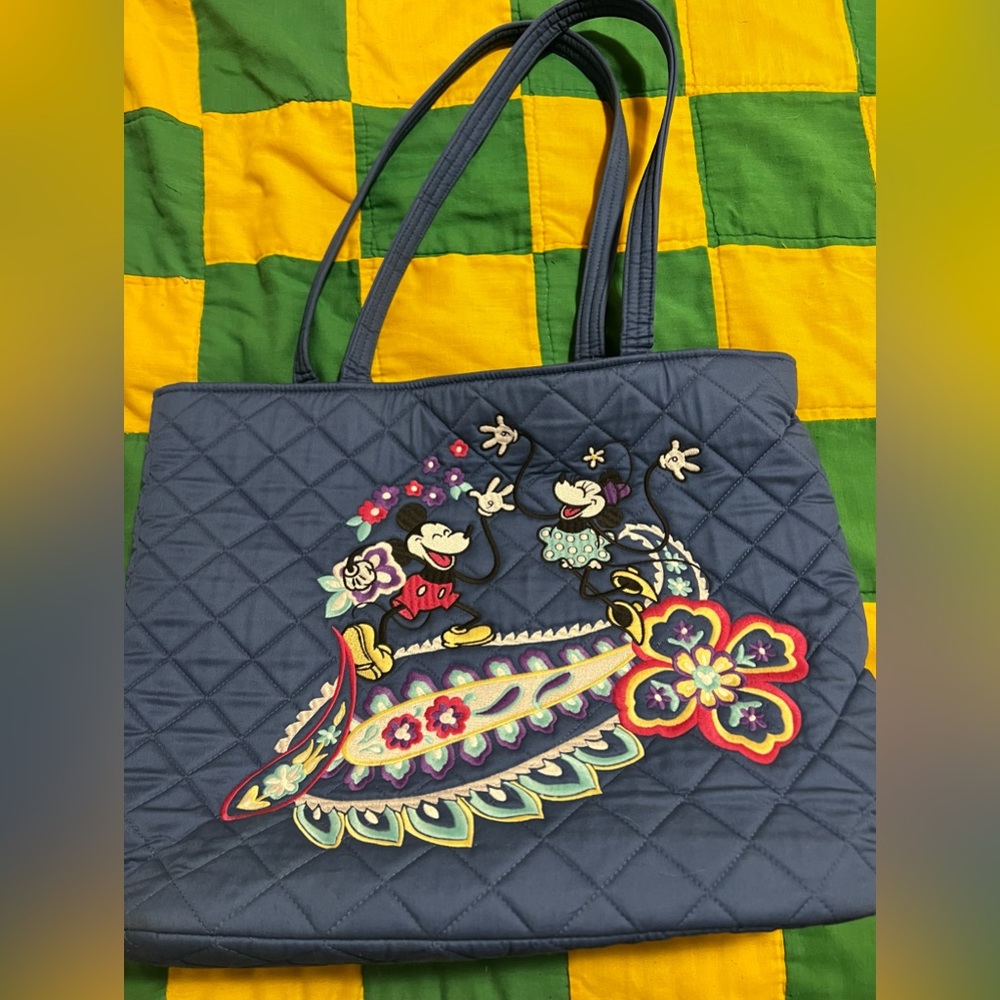 Vera Bradley Disney Sensational Six Paisley Tote *RARE*